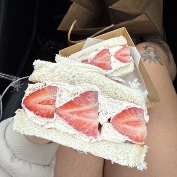 Krav Cafe - nutella strawberry sando - Cafes Near Me - Denver, Colorado
