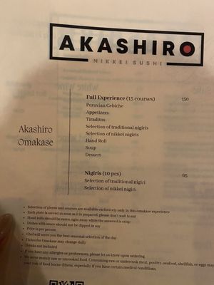 Menu photo 8 Akashiro Fullerton, CA