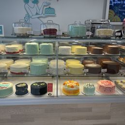a variety of cakes on display a variety of cakes on display