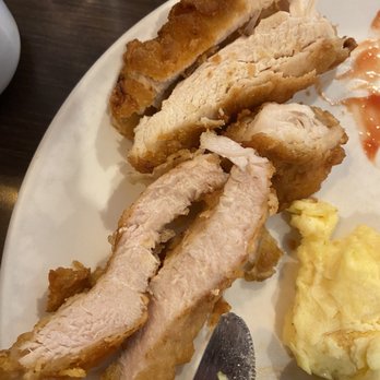 Broken Yolk Cafe - Uncooked Chicken and Waffles - Breakfast & Brunch Near Me - Orange, California Broken Yolk Cafe - Uncooked Chicken and Waffles - Breakfast & Brunch Near Me - Orange, California