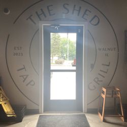 The Shed Tap N Grill - The door into The Shed, or out of it.