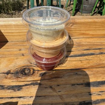 Perihelion Brewery - Aiolis and ketchup come with the fries - Burgers Near Me - Seattle, Washington