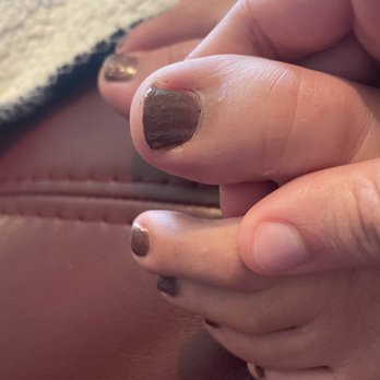 La Vie Nails - They didn't even paint the whole thing - Nail Salons Near Me - Clayton, North Carolina