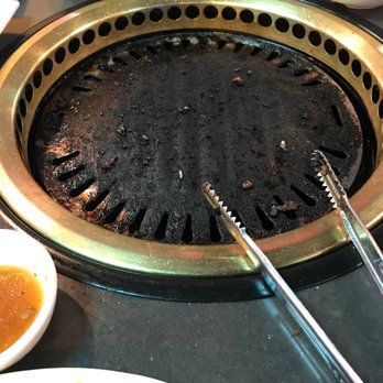 Red Castle - This is the grill after eating excellent flavorful meat. - Korean Near Me - Rialto, California