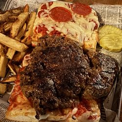 1933 Grill - Italian sausage pizza burger