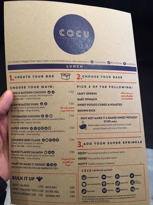 Menu photo 2 Cocu Ballsbridge, D