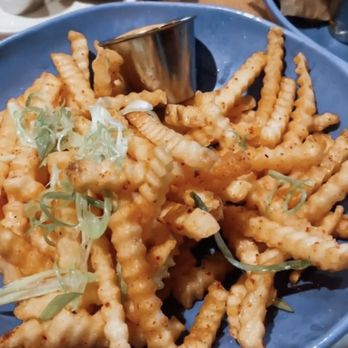 The Toasted Coconut - Spiced Fries With Chili Aioli - New American Near Me - Houston, Texas The Toasted Coconut - Spiced Fries With Chili Aioli - New American Near Me - Houston, Texas
