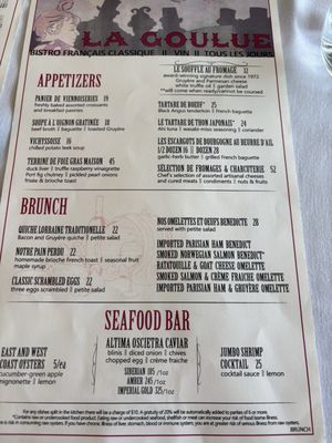 Menu photo 6 La Goulue Palm Beach Palm Beach, FL Menu photo 6 La Goulue Palm Beach Palm Beach, FL