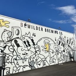 Exterior outside entrance of Bewilder Brewing - The outside wall - Salt Lake City, Utah Exterior outside entrance of Bewilder Brewing - The outside wall - Salt Lake City, Utah