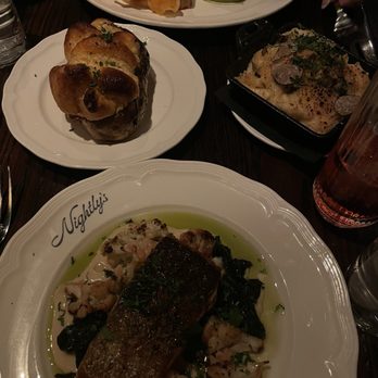 Nightly's - Salmon By Nightly's, twice baked potatoes, Truffle Mac & Smack, and tuna Tartare Tango - American Near Me - New York, New York Nightly's - Salmon By Nightly's, twice baked potatoes, Truffle Mac & Smack, and tuna Tartare Tango - American Near Me - New York, New York