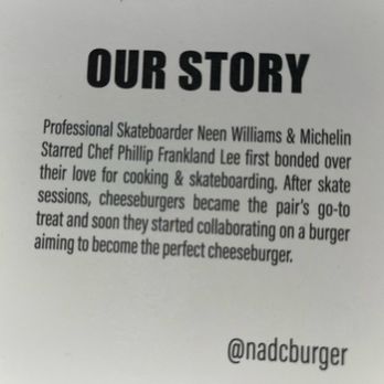NADC Burger - Cool story! Got to meet Neen. Really nice guy!! - Burgers Near Me - Fort Worth, Texas NADC Burger - Cool story! Got to meet Neen. Really nice guy!! - Burgers Near Me - Fort Worth, Texas