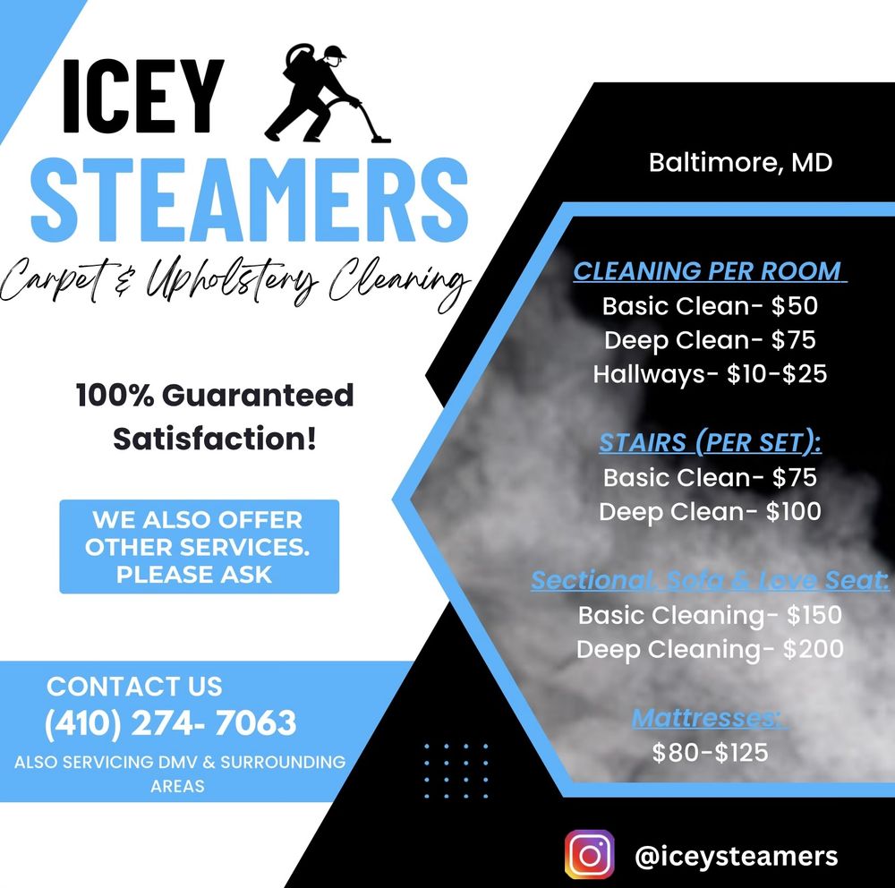 ICEY STEAMERS Updated July 2024 Request a Quote Baltimore