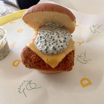Daybird - Fish sandwhich w ástrea caviar - Chicken Shop Near Me - Los Angeles, California