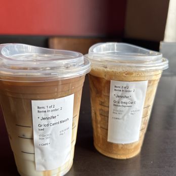 Starbucks - two cups of iced coffee on a table - Coffee & Tea Near Me - Torrance, California Starbucks - two cups of iced coffee on a table - Coffee & Tea Near Me - Torrance, California