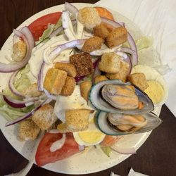 Chinatown Buffet - Salad and oysters