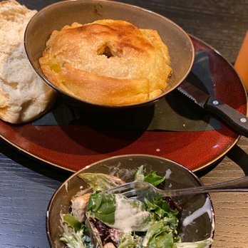 Fyre Modern Grill - Chicken pot pie and a side salad - Hotels Near Me - Kearney, Nebraska