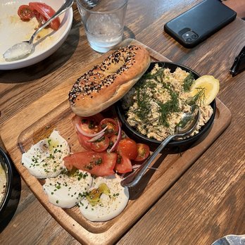 Aba - Smoked Salmon Spread & Jerusalem "Everything" Bagel - Mediterranean Near Me - Chicago, Illinois