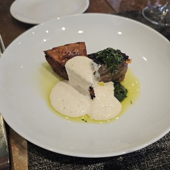 Herbsaint - Short rib with a crispy potato thing. With that horseradish sauce. To die for - French Near Me - New Orleans, Louisiana Herbsaint - Short rib with a crispy potato thing. With that horseradish sauce. To die for - French Near Me - New Orleans, Louisiana