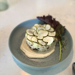 Old Pal - Oregon albacore, new potatoes topped with zucchini