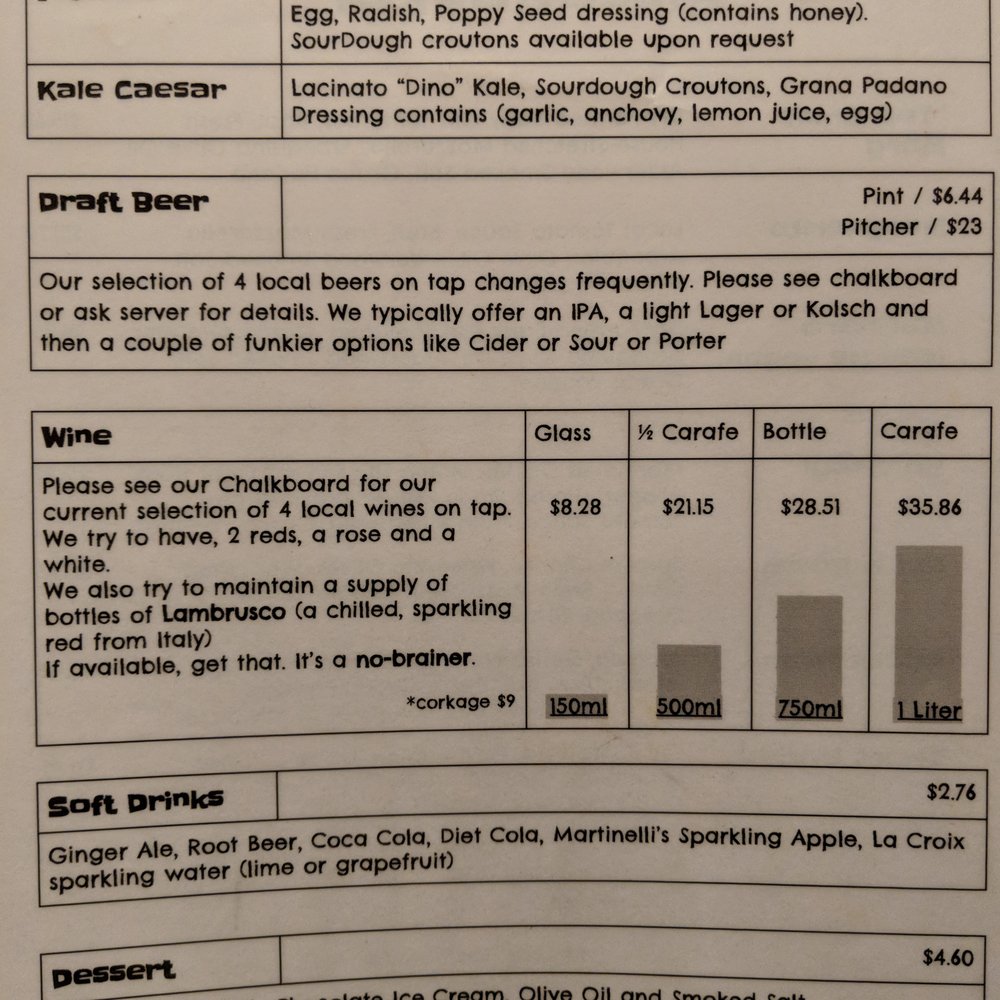 PizzaHacker - Salad, Drinks, Dessert menu. Sat dinner 2018-04-21 - Pizza Near Me - San Francisco, California PizzaHacker - Salad, Drinks, Dessert menu. Sat dinner 2018-04-21 - Pizza Near Me - San Francisco, California