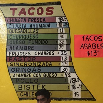 Los Seras - Taco menu - Mexican Near Me - Cozumel, ROO Los Seras - Taco menu - Mexican Near Me - Cozumel, ROO