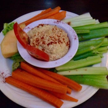 Rutabegorz - Hummus with veggies never fail - Bars Near Me - Fullerton, California
