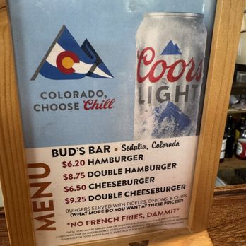 Bud's Cafe and Bar - Bars Near Me - Sedalia, Colorado Bud's Cafe and Bar - Bars Near Me - Sedalia, Colorado