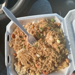 Pineapple fried rice with chicken Pineapple fried rice with chicken