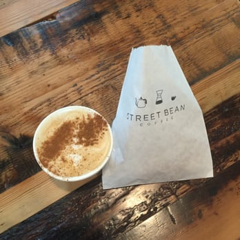 Street Bean Coffee Roasters - Vanilla latte + ham & cheese croissant - Coffee Roasteries Near Me - Seattle, Washington