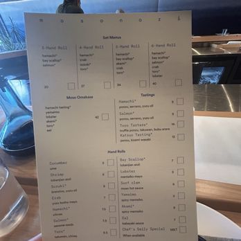 Mosonori - Menu - Sushi Bars Near Me - Winter Park, Florida Mosonori - Menu - Sushi Bars Near Me - Winter Park, Florida
