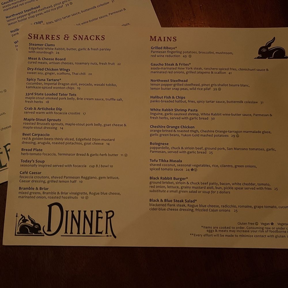 Black Rabbit Restaurant & Bar - Menu - Bars Near Me - Troutdale, Oregon Black Rabbit Restaurant & Bar - Menu - Bars Near Me - Troutdale, Oregon