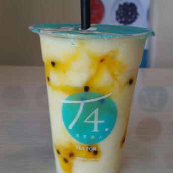 T4 - Passion  Fruit Smoothie - Bubble Tea Near Me - Sacramento, California