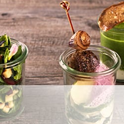 green glasses catering