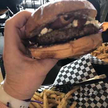 Midtown Grill - Blue Cheese Bacon Burger - Burgers Near Me - Yuba City, California