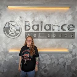 Balance Wellspace - One of the team took this photo of me one day when I was leaving. I had just finished some stretching and spinal decompression.