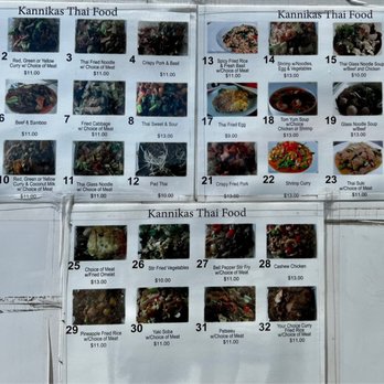 Kannika's Thai Food - Menu - Thai Near Me - Ontario, Oregon