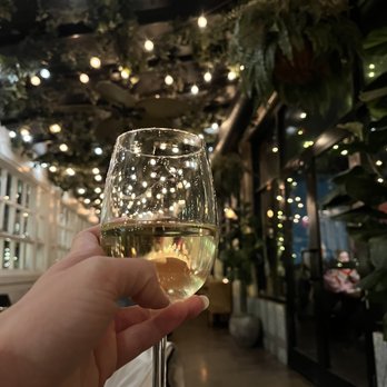 Nonnina - Wine on the enclosed patio - Italian Near Me - Chicago, Illinois