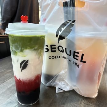 Sequel Tea - Strawberry Matcha with boba - Bubble Tea Near Me - San Luis Obispo, California Sequel Tea - Strawberry Matcha with boba - Bubble Tea Near Me - San Luis Obispo, California
