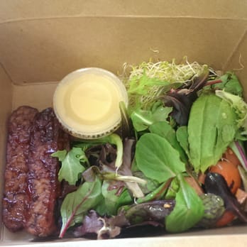 Donut Farm - BBQ Tempeh salad. $8. Kind of meager portion. 30 minutes to make. - Donuts Near Me - Berkeley, California