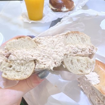 Tal Bagels - Tuna Salad On a Bagel - Bagels Near Me - New York, New York Tal Bagels - Tuna Salad On a Bagel - Bagels Near Me - New York, New York