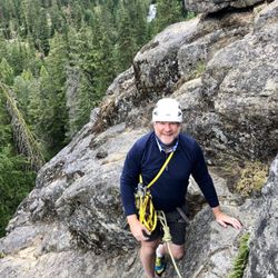 Northwest Mountain School - Couldn't help but smile. This climb had all the best features.