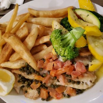 London Bridge Pub - Blackened rock cod - British Near Me - Monterey, California London Bridge Pub - Blackened rock cod - British Near Me - Monterey, California