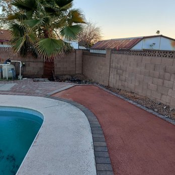Always Green Turf - The stump used to be at the end of this paved area. - Artificial Turf Near Me - Mesa, Arizona Always Green Turf - The stump used to be at the end of this paved area. - Artificial Turf Near Me - Mesa, Arizona
