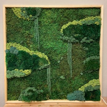 Good Anya - 3' x 3' Custom moss art - Home Decor Near Me - Truckee, California