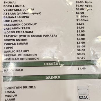 Pampanga Kitchen - Menu 10/5/24 Pearl City Highlands Food Court - Food Court Near Me - Pearl City, Hawaii Pampanga Kitchen - Menu 10/5/24 Pearl City Highlands Food Court - Food Court Near Me - Pearl City, Hawaii