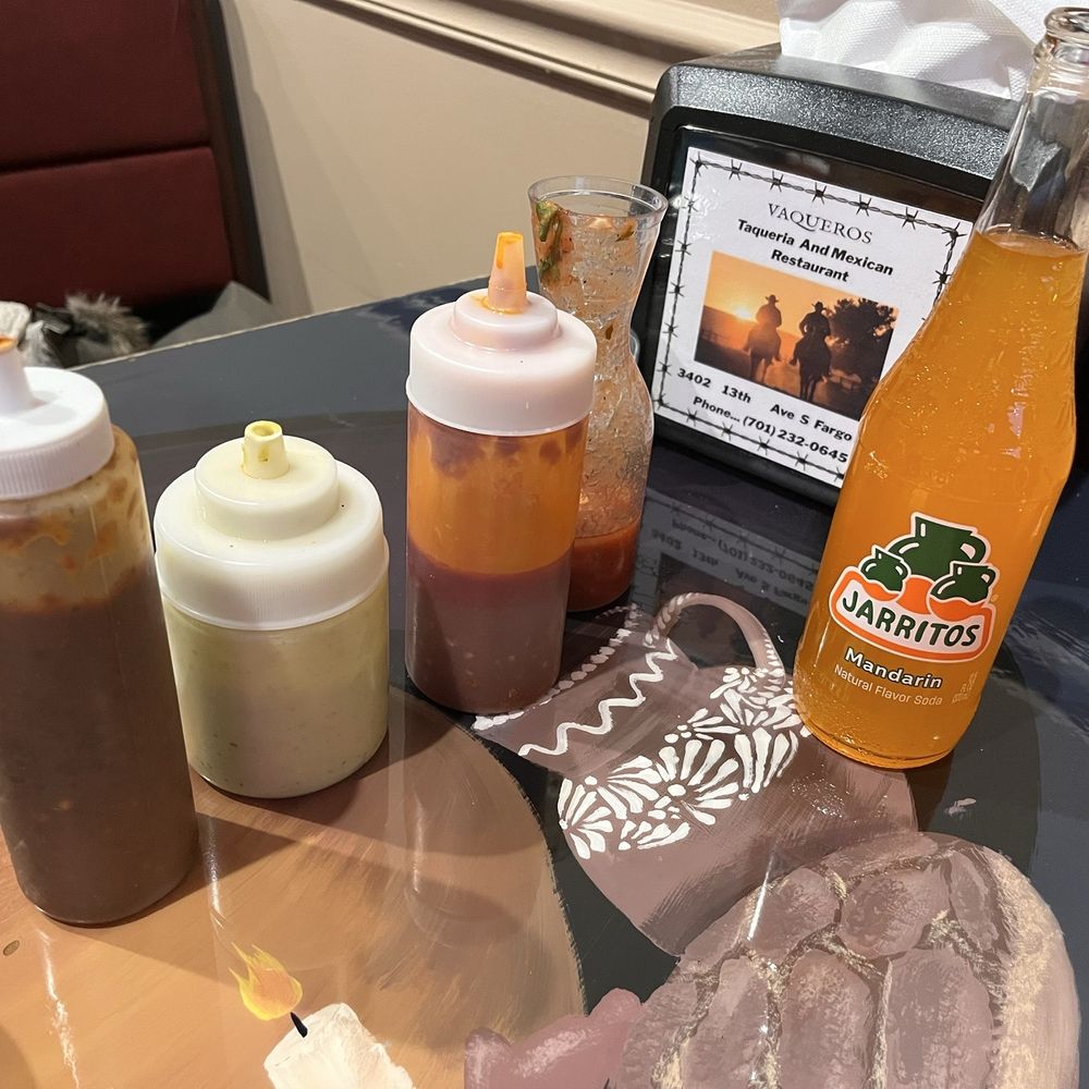 Vaqueros - Salsas (the avocado salsa verde is a personal favorite) - Tacos Near Me - Fargo, North Dakota Vaqueros - Salsas (the avocado salsa verde is a personal favorite) - Tacos Near Me - Fargo, North Dakota