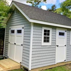 The Cedar Sheds - Dutch ranch style 10 x14  with cedars impressions vinyl