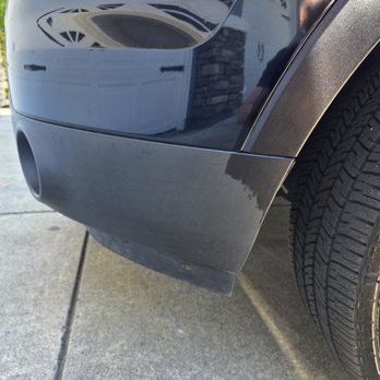 Chamois Car Wash - They did the trim above the wheel - but the front bumper was clearly missed - Car Wash Near Me - Danville, California