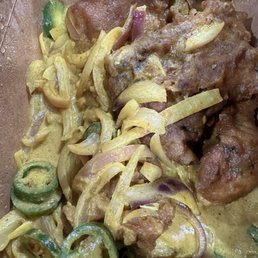 - 61 - YELLOW CURRY with chicken, I couldn't eat it, was not good - 61 - YELLOW CURRY with chicken, I couldn't eat it, was not good