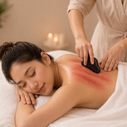 Avy Spa - "Gua Sha for the back -- eases chronic tension, breaks up knots, and improves circulation for deep relaxation.